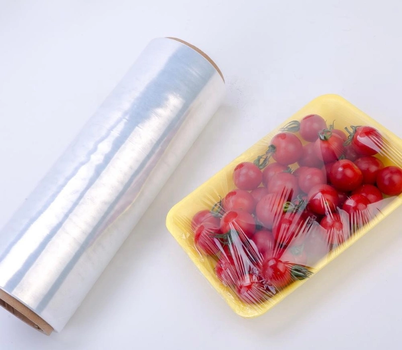 Food Grade Transparent PVC Cling Film Wrap Food PVC Plastic Stretch Film